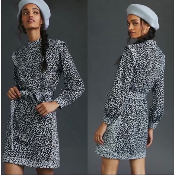 nwt ANTHROPOLOGIE | Hutch Spotted Mini Dress | Large - Picture 6 of 14